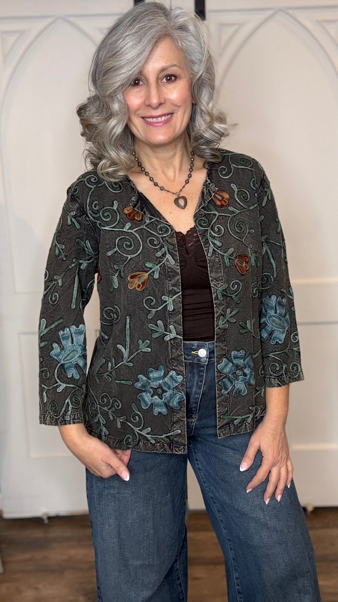 Nancy Embroidery Cardigan