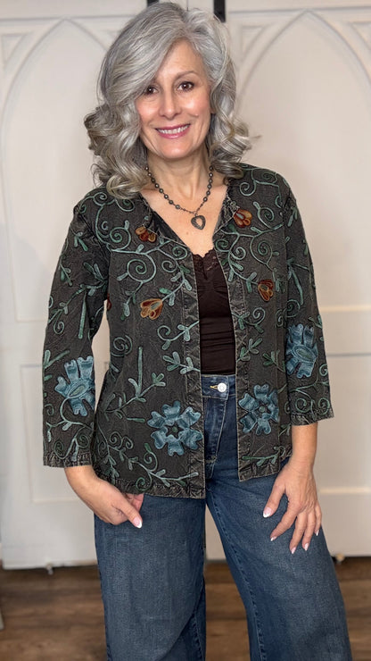 Nancy Embroidery Cardigan