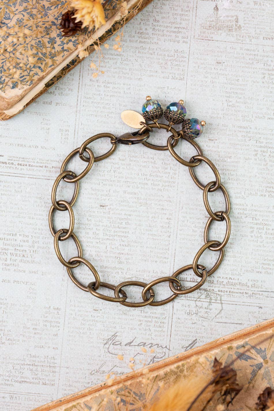 Crisp Autumn 8" Crystal Simple Bracelet