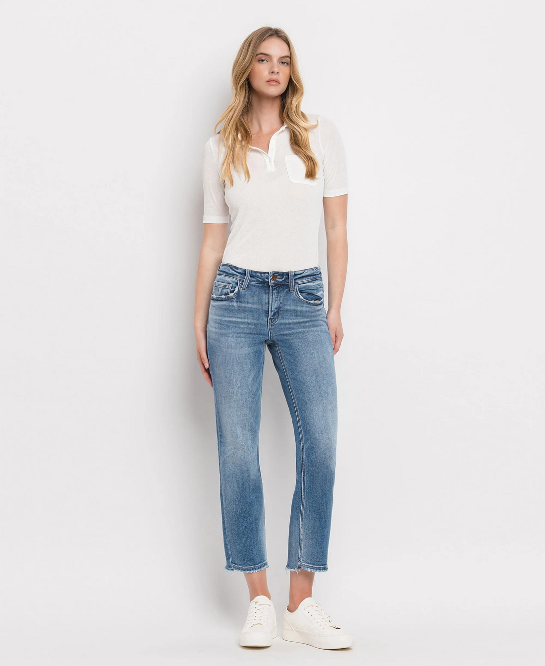 Stately - Mid Rise Crop Straight Jean