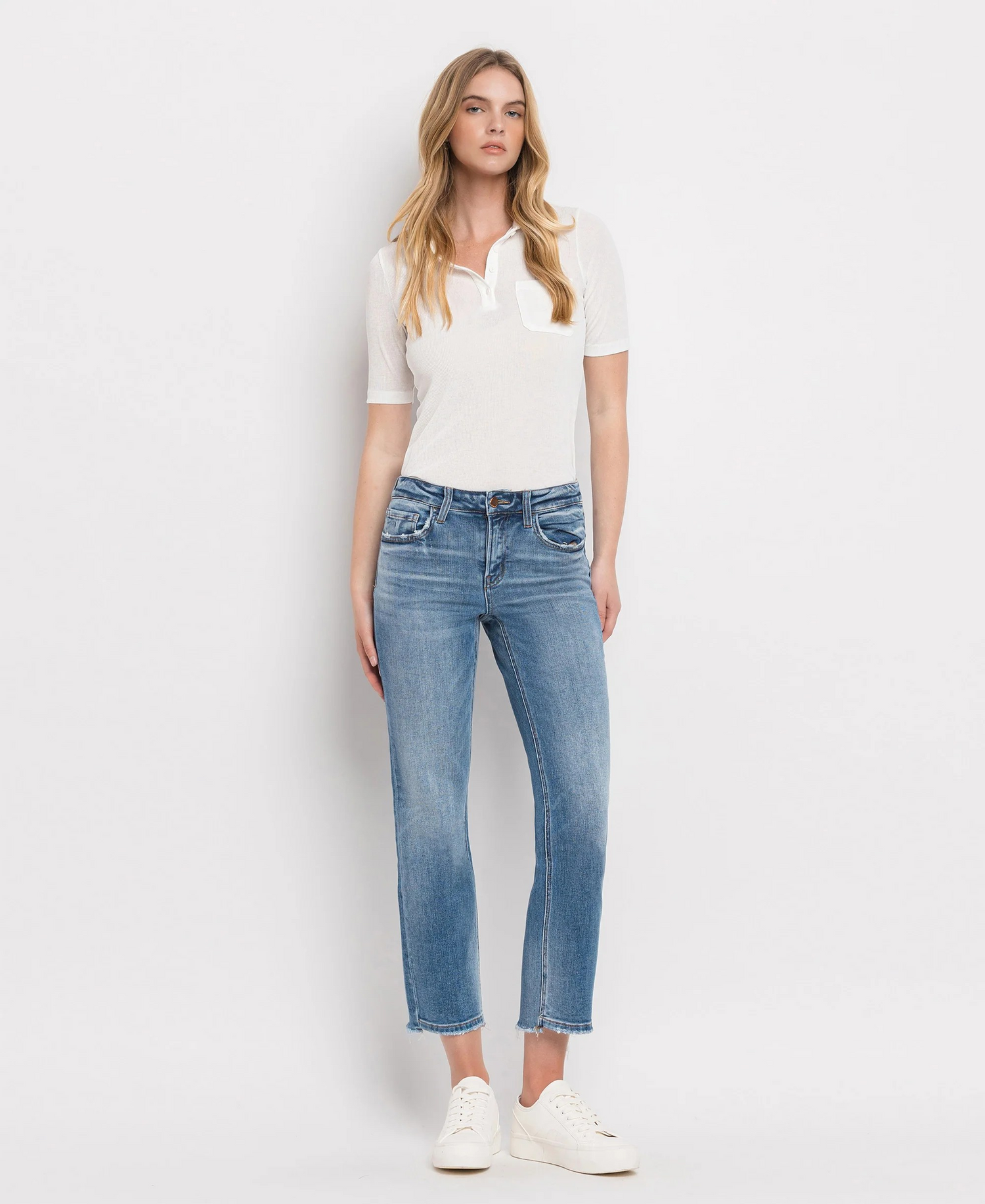 Stately - Mid Rise Crop Straight Jean