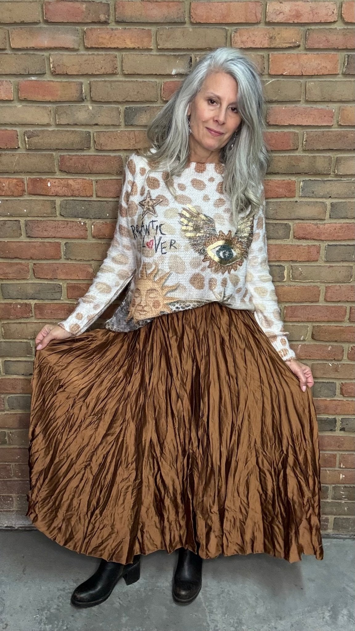 Crushed Skirt - Vintage Vault Boutique
