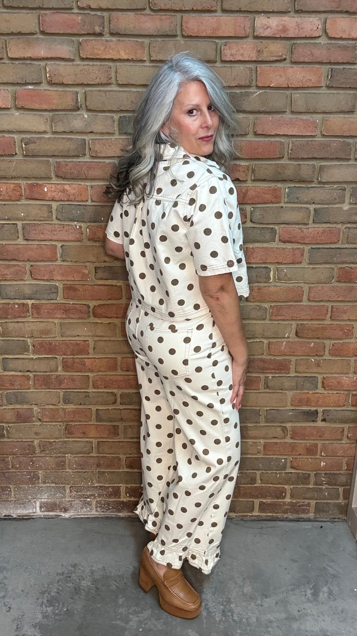 Polka Dot Boxy Top - Vintage Vault Boutique