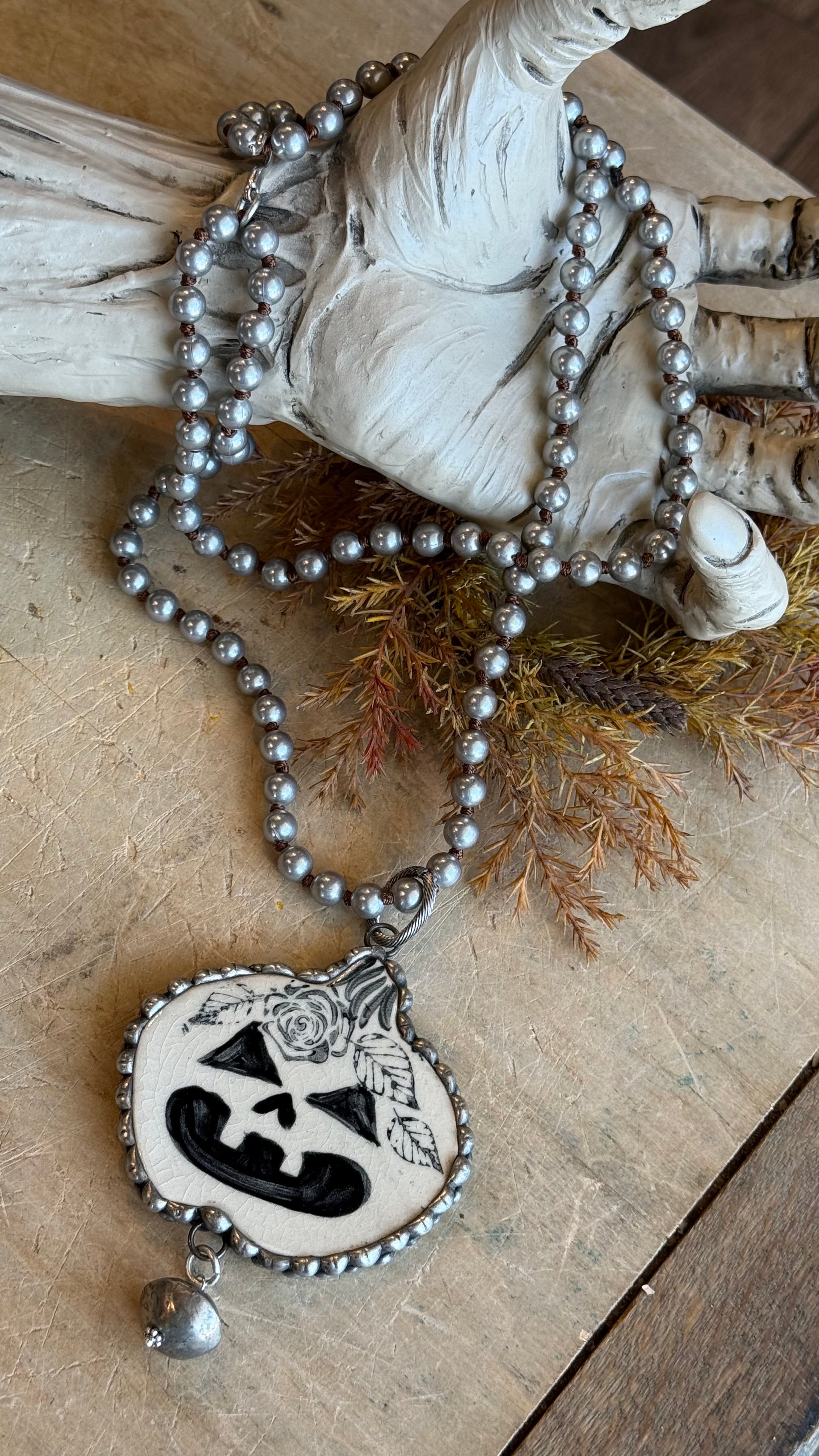 Tim Barton Black and White Necklace