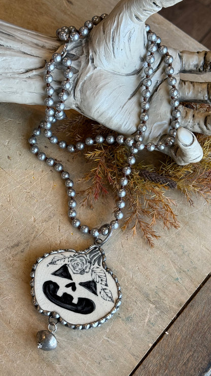 Tim Barton Black and White Necklace