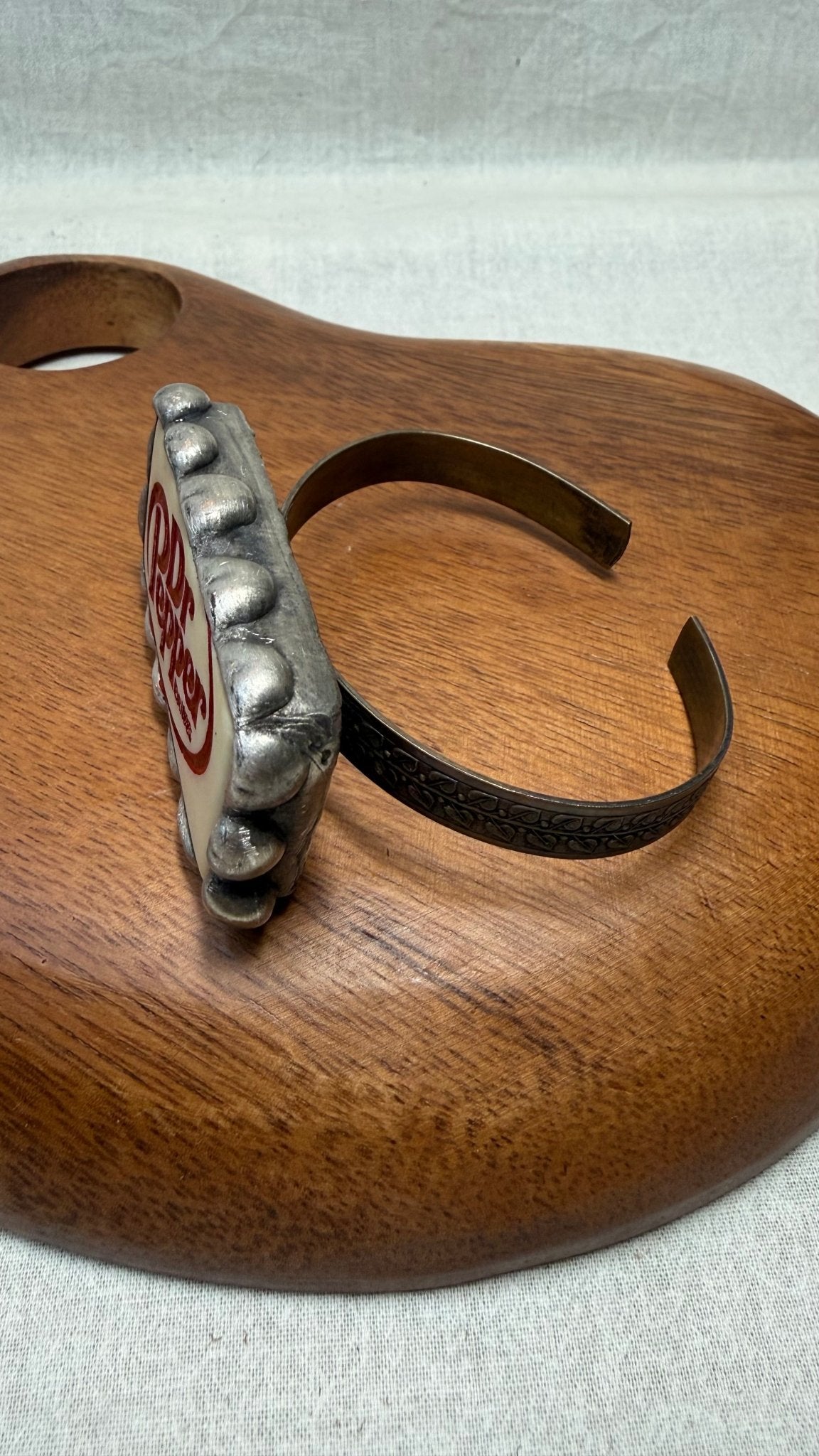 Dr Pepper Domino Cuff Bracelet - Vintage Vault Boutique