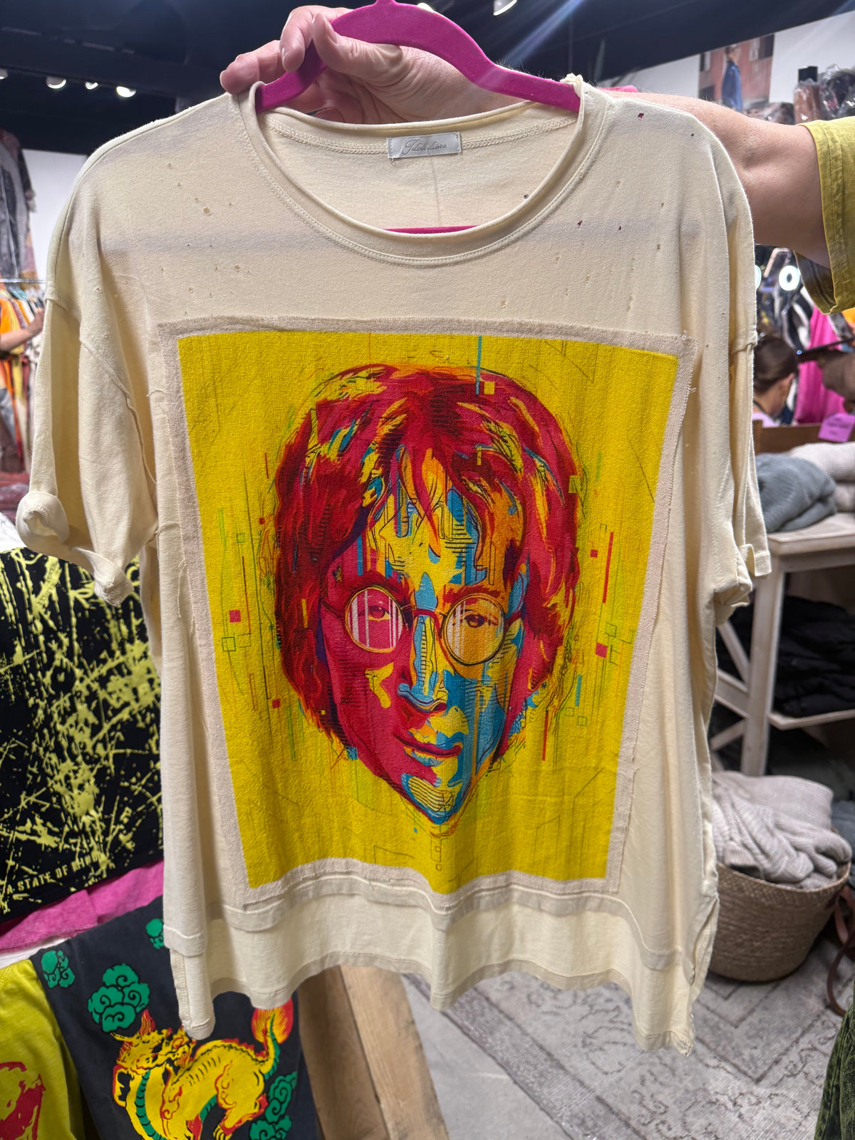 John Lennon Patch Top