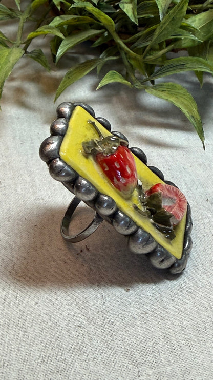 Strawberry Adjustable Ring
