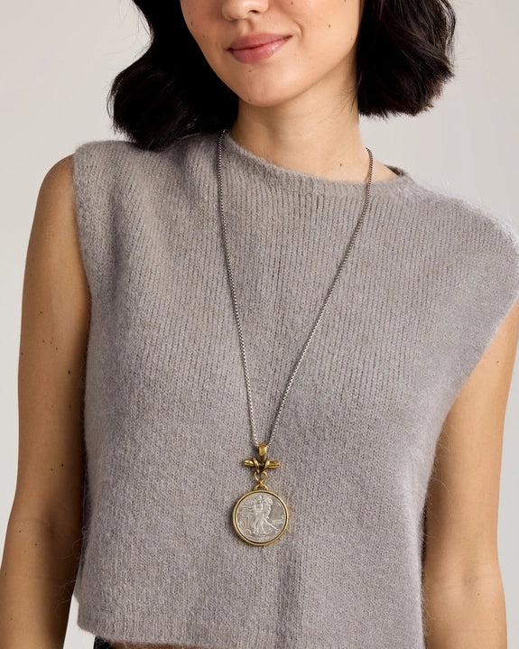 Christina Sleeveless Knit Pullover Taupe