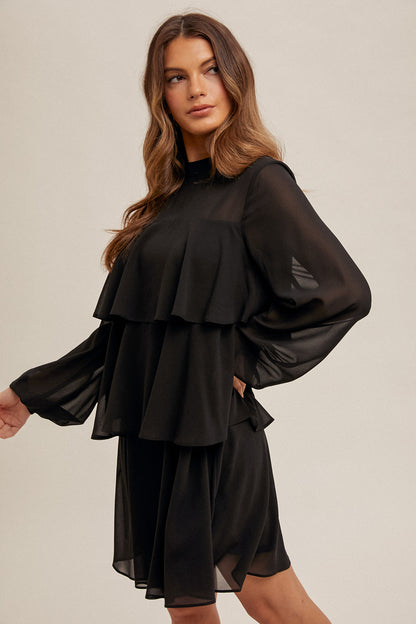 Black Tiered Dress 