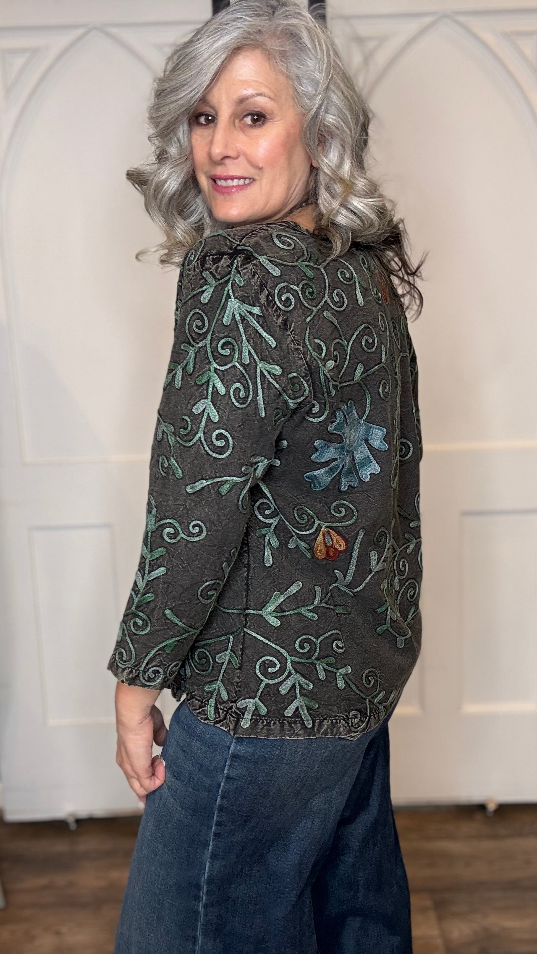 Nancy Embroidery Cardigan