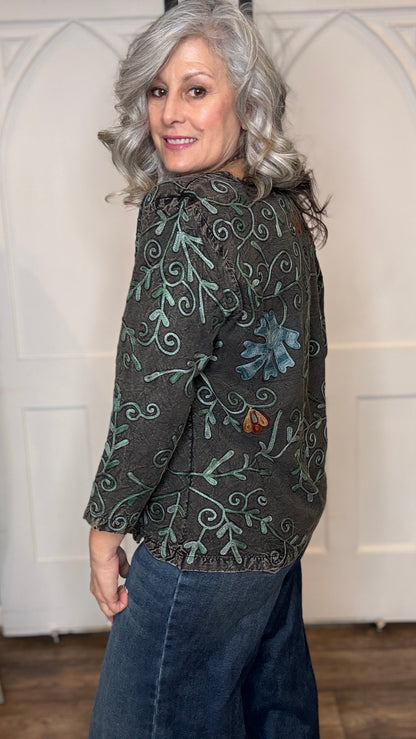 Nancy Embroidery Cardigan