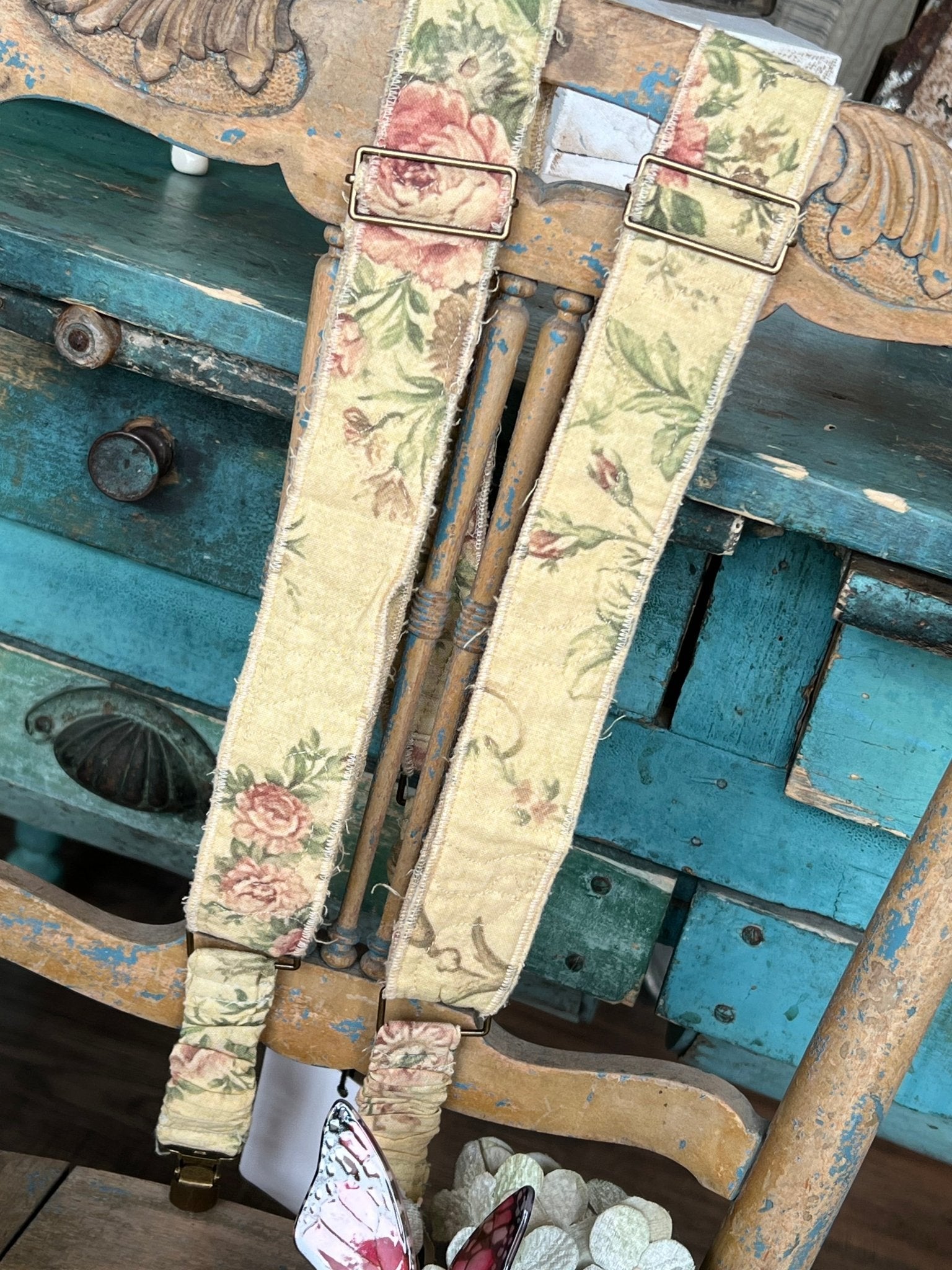 Gypsy Quilted Suspenders - Vintage Vault Boutique