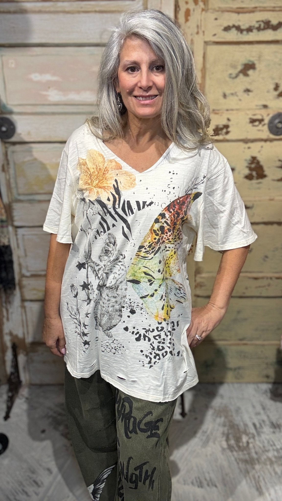 Whiskers Has Wings T-Shirt - Vintage Vault Boutique