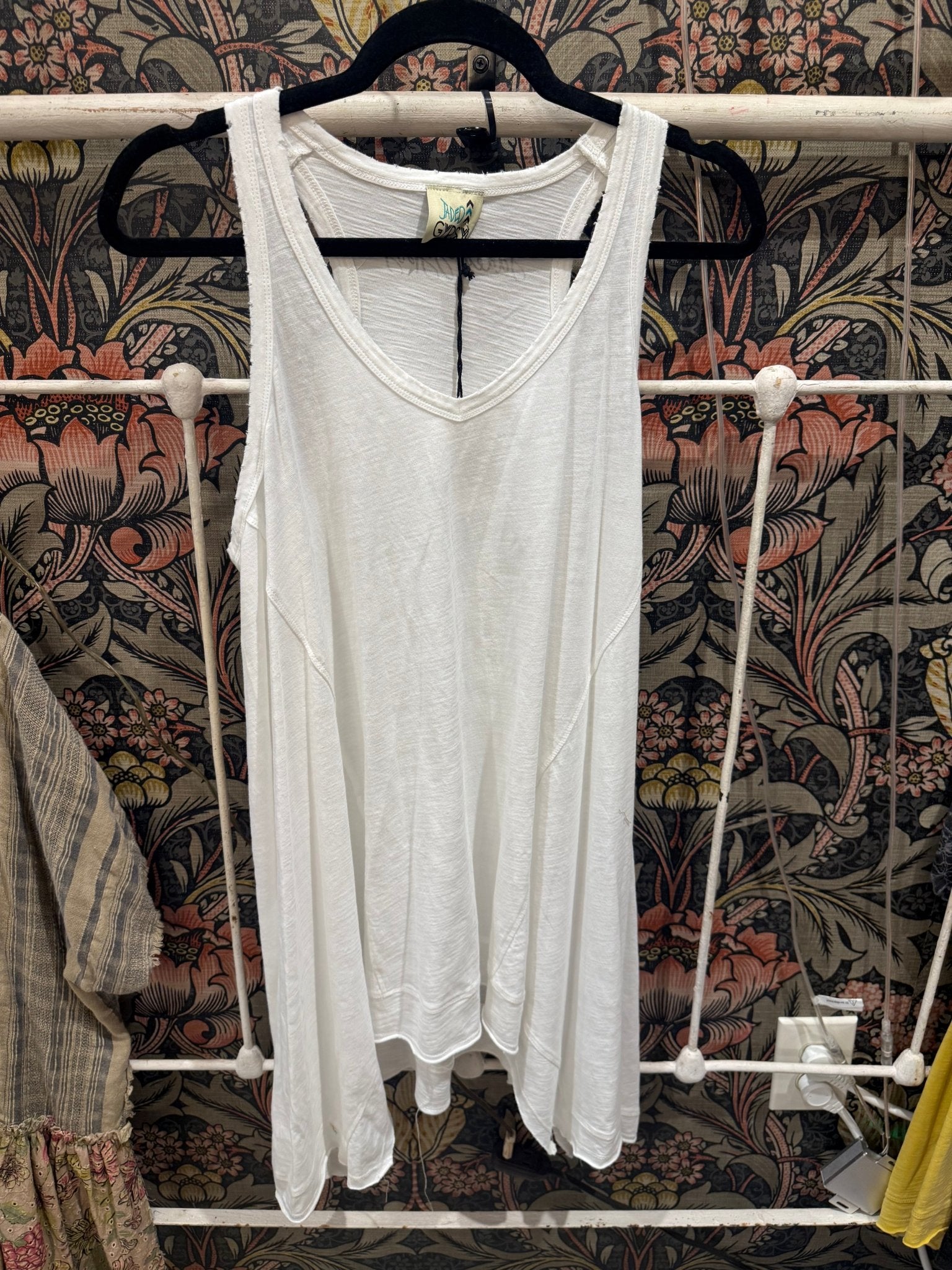 Beyond The Moon Tank - Parchment - Vintage Vault Boutique