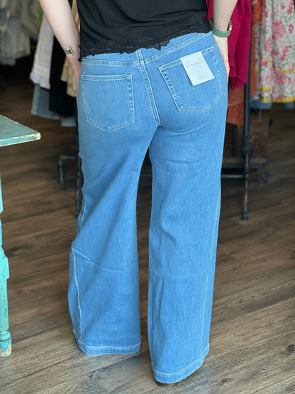 High Rise Baggy Wide Jean