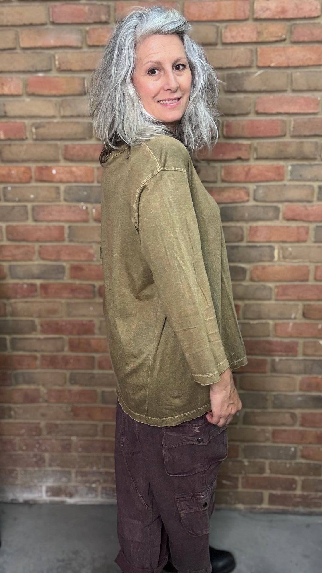 Vintage Washed Bunny Print Top