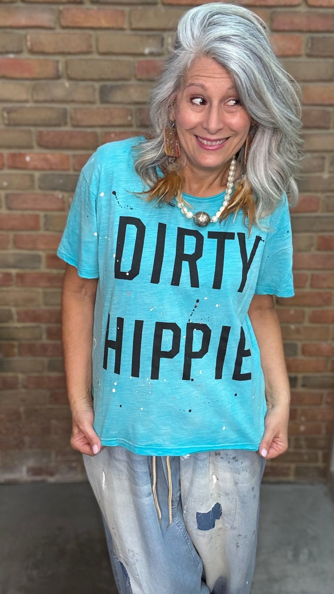 Vintage Hippie Tee-Island Berry - Vintage Vault Boutique