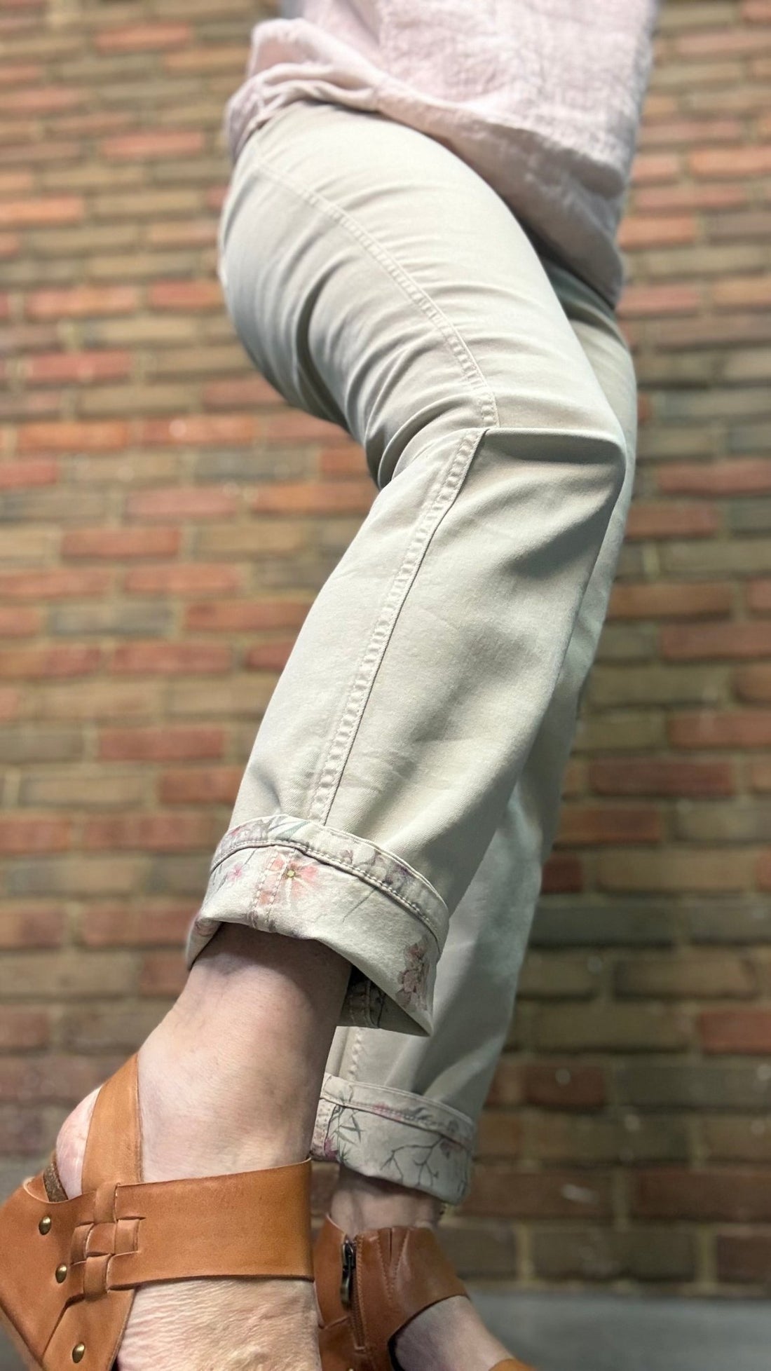 Floral Reversible Jean Pant - Vintage Vault Boutique