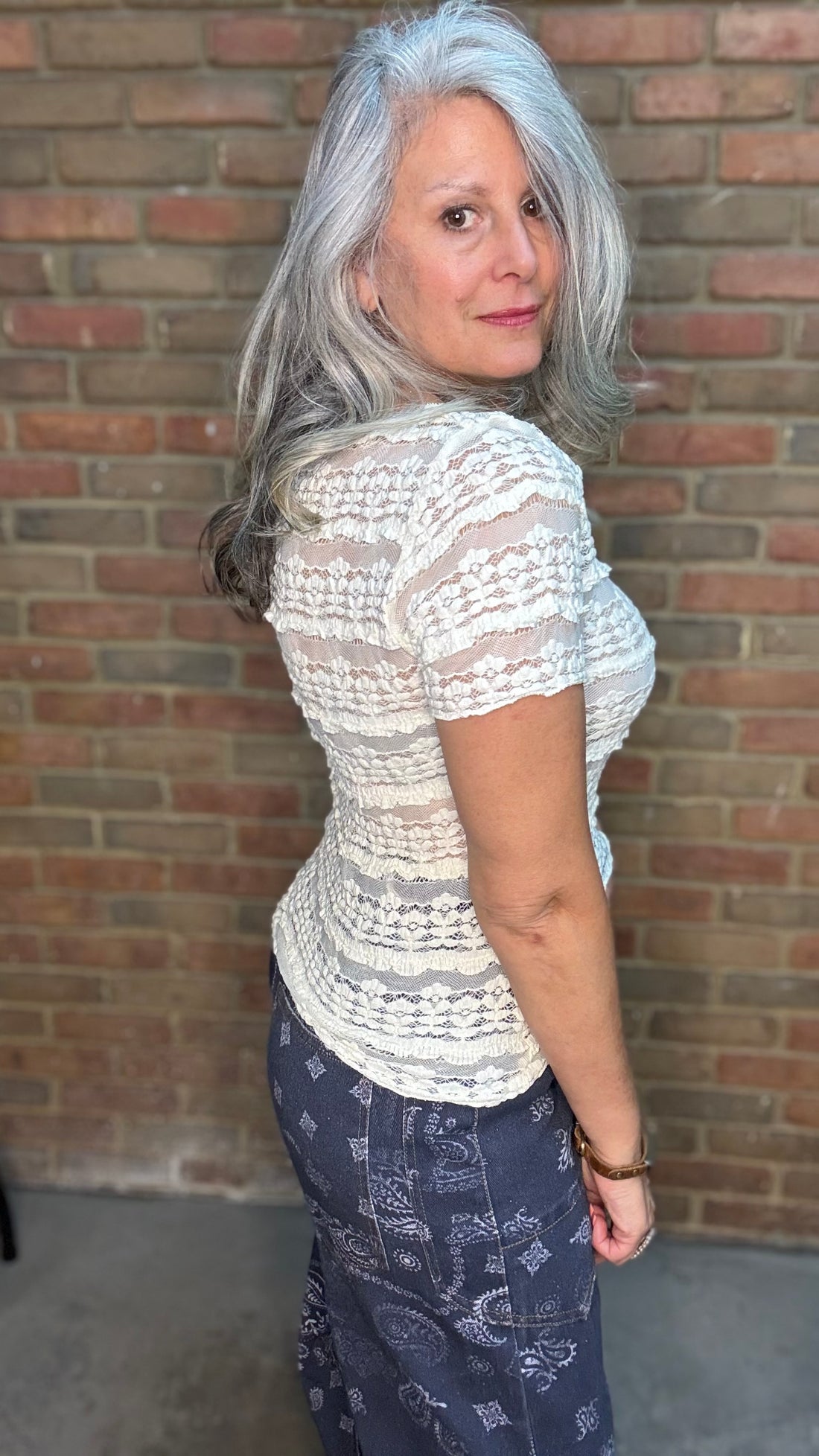 Short Sleeve Round Neck Top