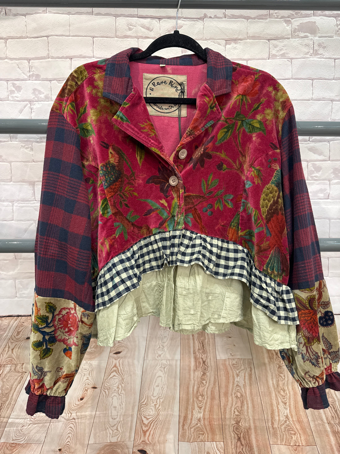Velvet Check Jacket