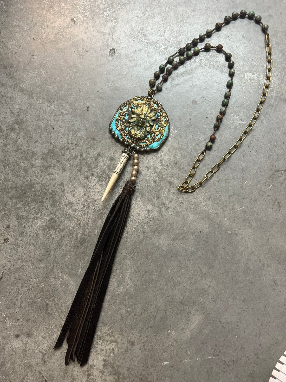 Native American Tassel Necklace