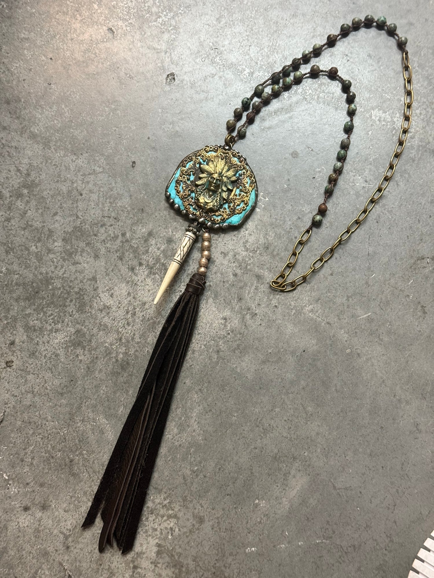 Native American Tassel Necklace