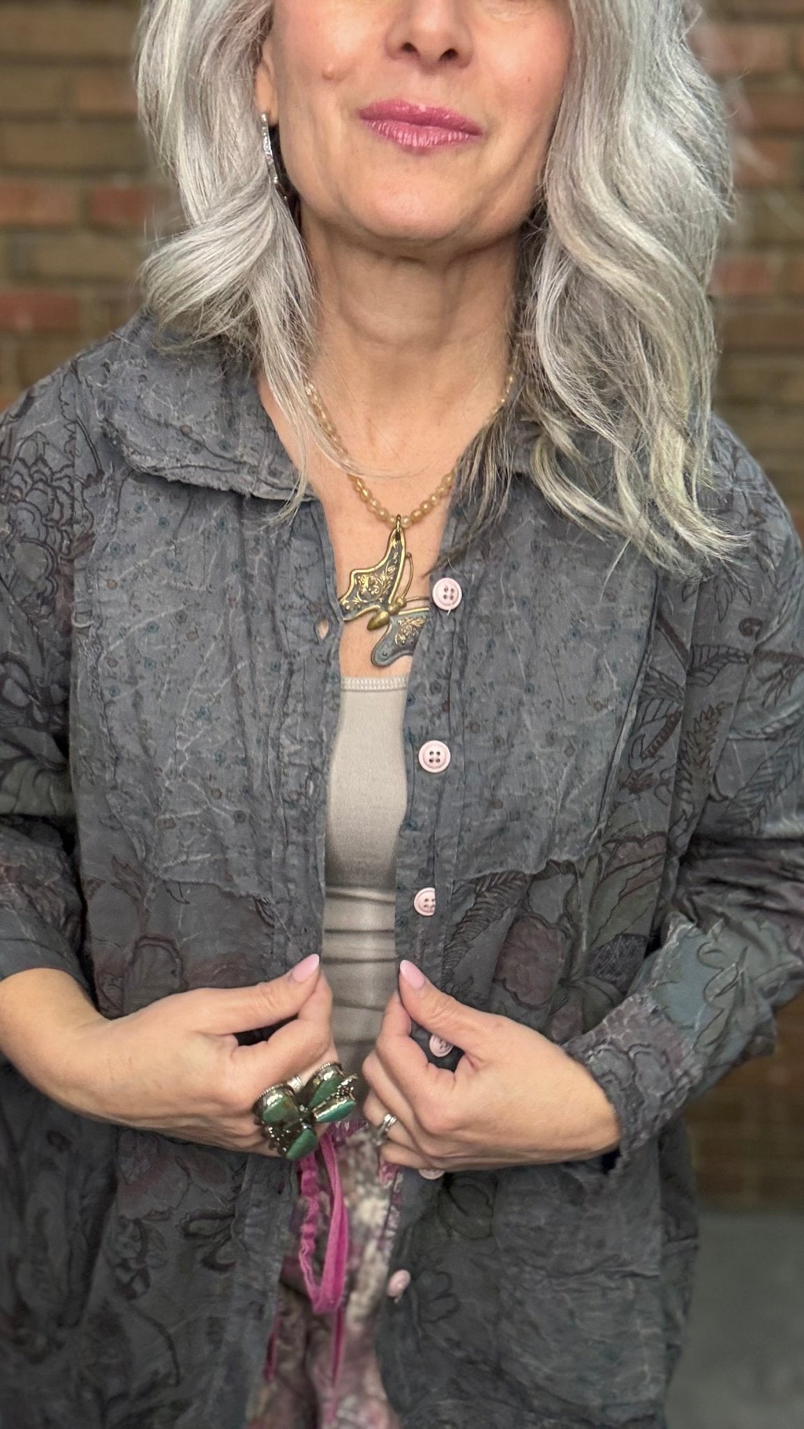 Drifting Petals Top - Vintage Vault Boutique