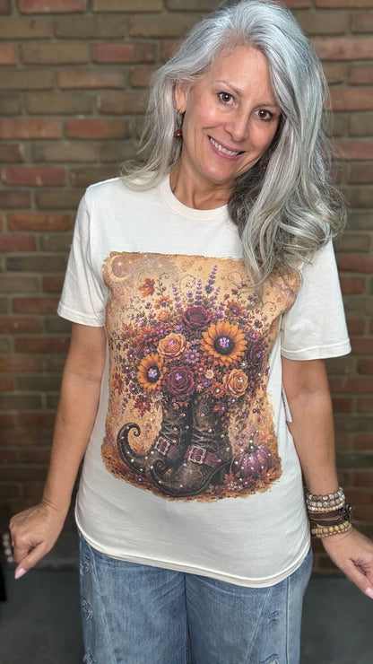 Witch Boots Bling Tee
