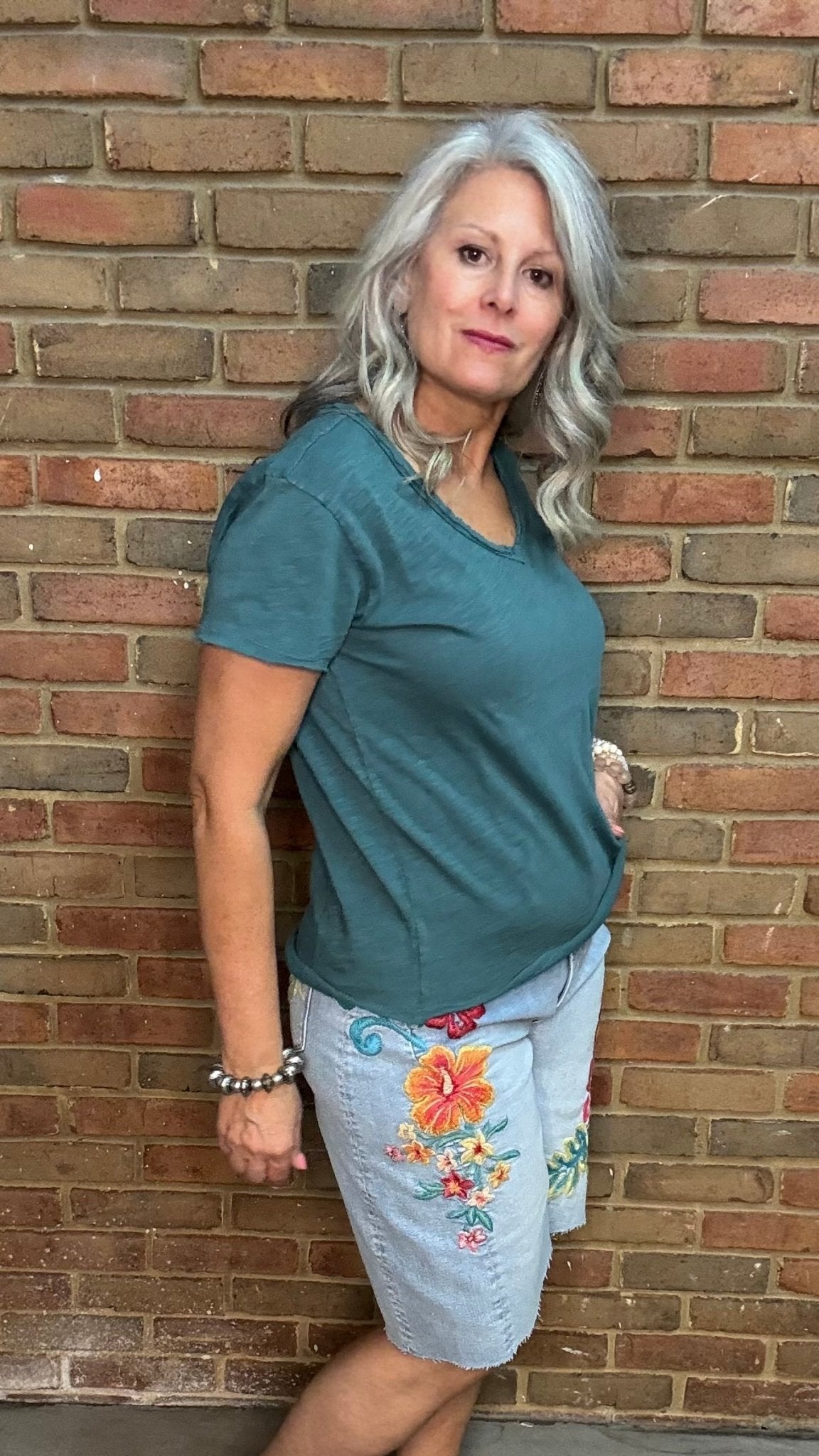 VANYA Short Sleeve Tee Mediterranea - Vintage Vault Boutique