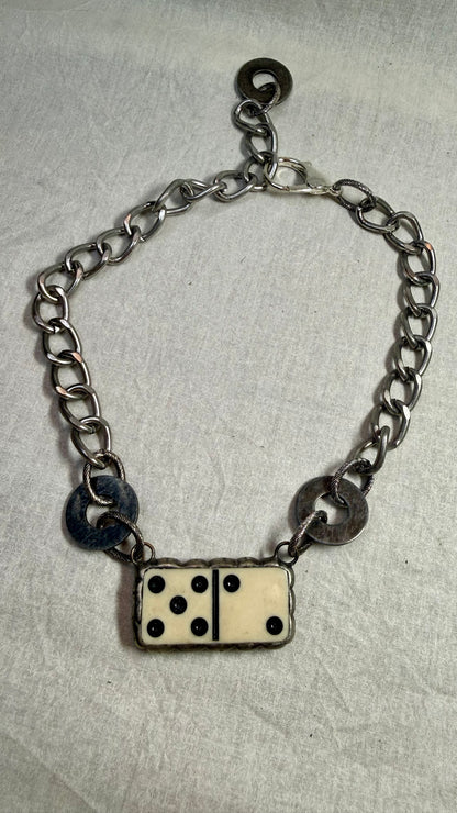Dr Pepper Domino Necklace