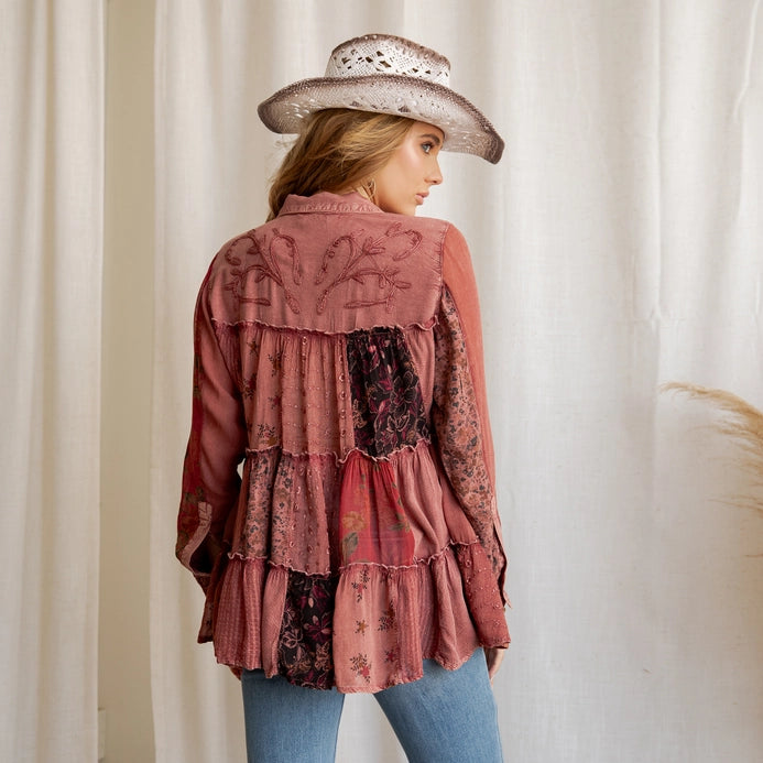 Vintage Tiered Shirt