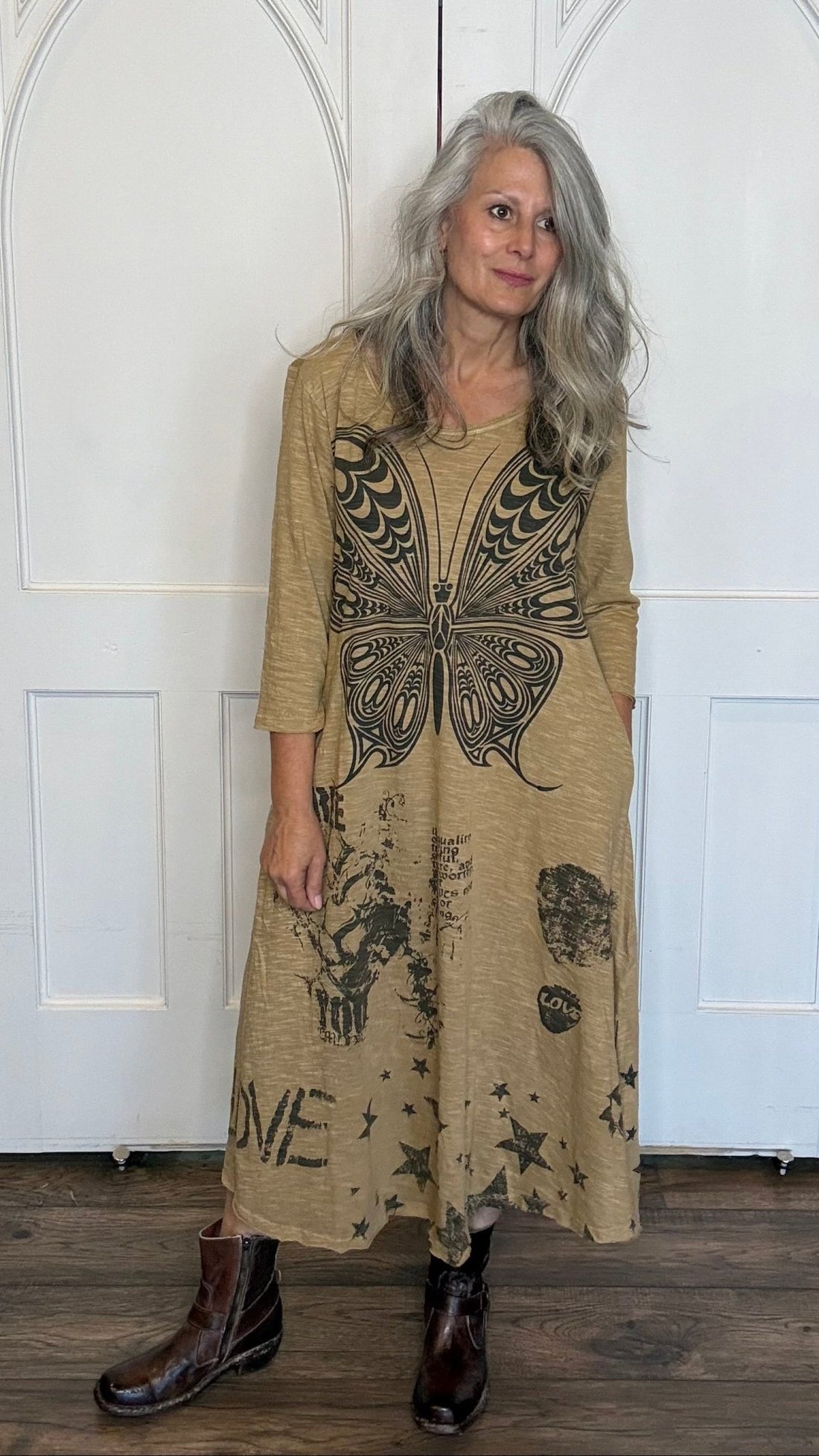 Butterfly Maxi Dress - Vintage Vault Boutique