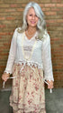 Cotton and Crochet Lace Topper - Vintage Vault Boutique