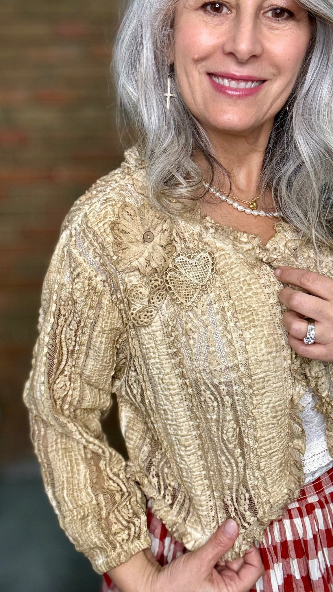 All Lace Crop Jacket - Vintage Vault Boutique