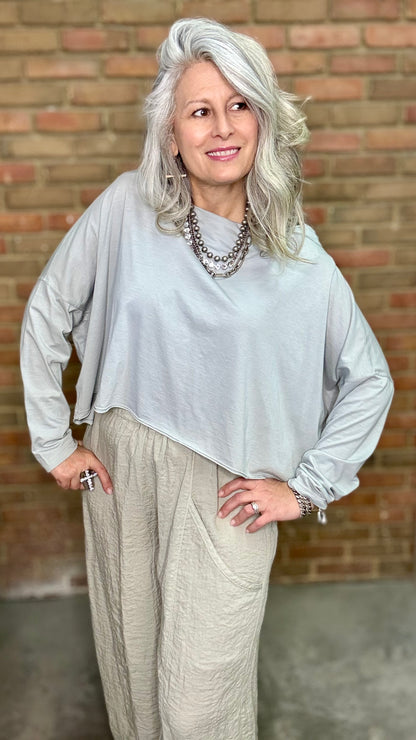 Moon Drape Neck Top
