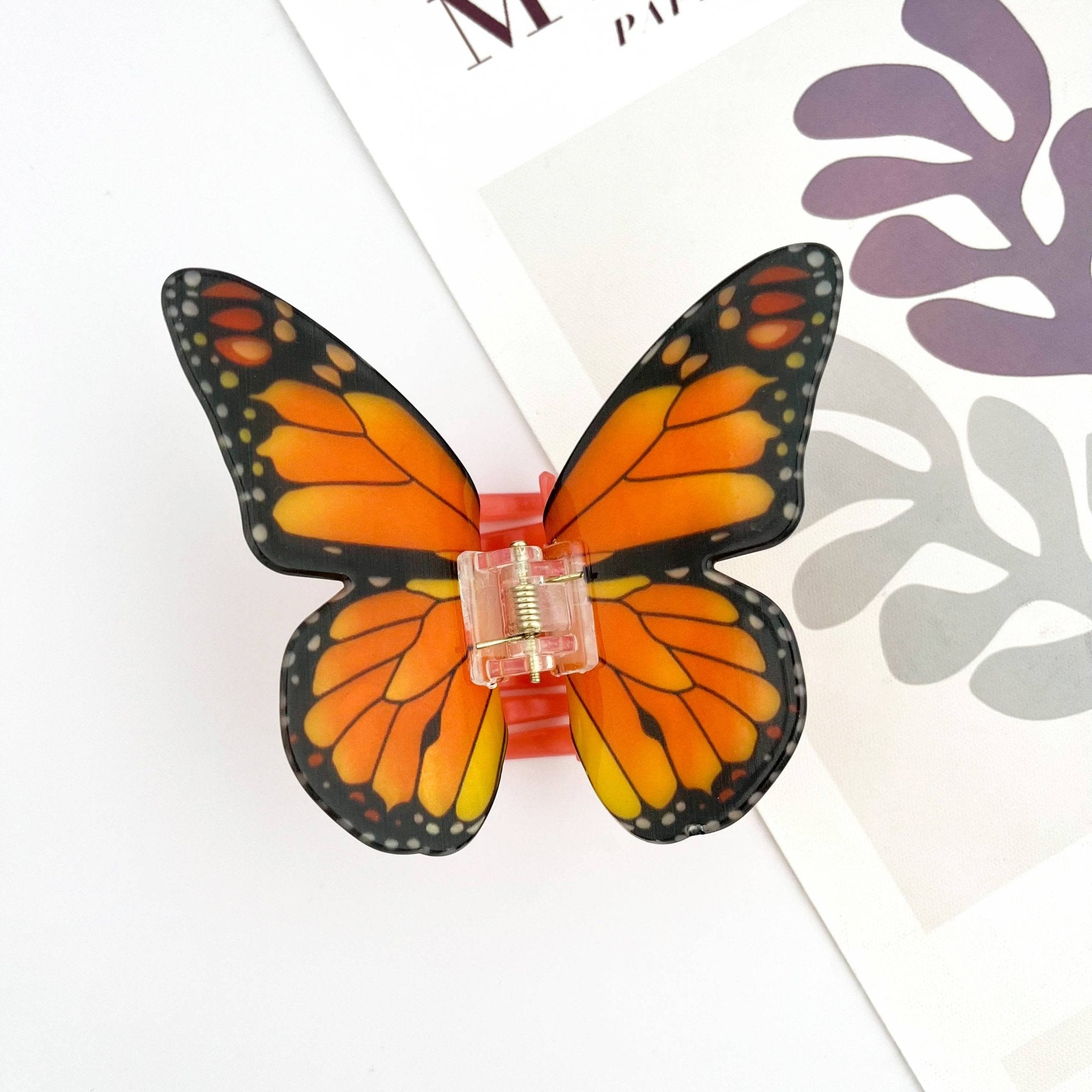 Large Butterfly Hair Clip - Vintage Vault Boutique