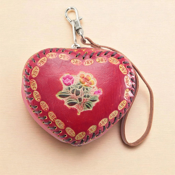 Heart Floral Coin Purse