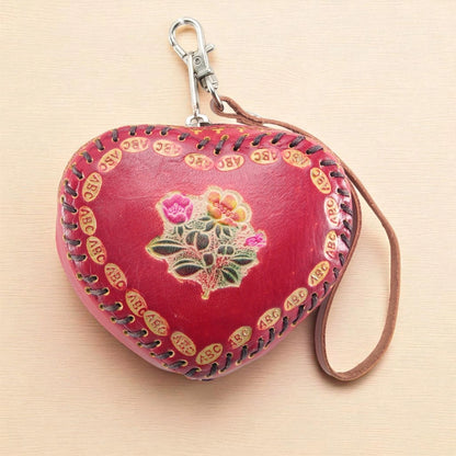 Heart Floral Coin Purse