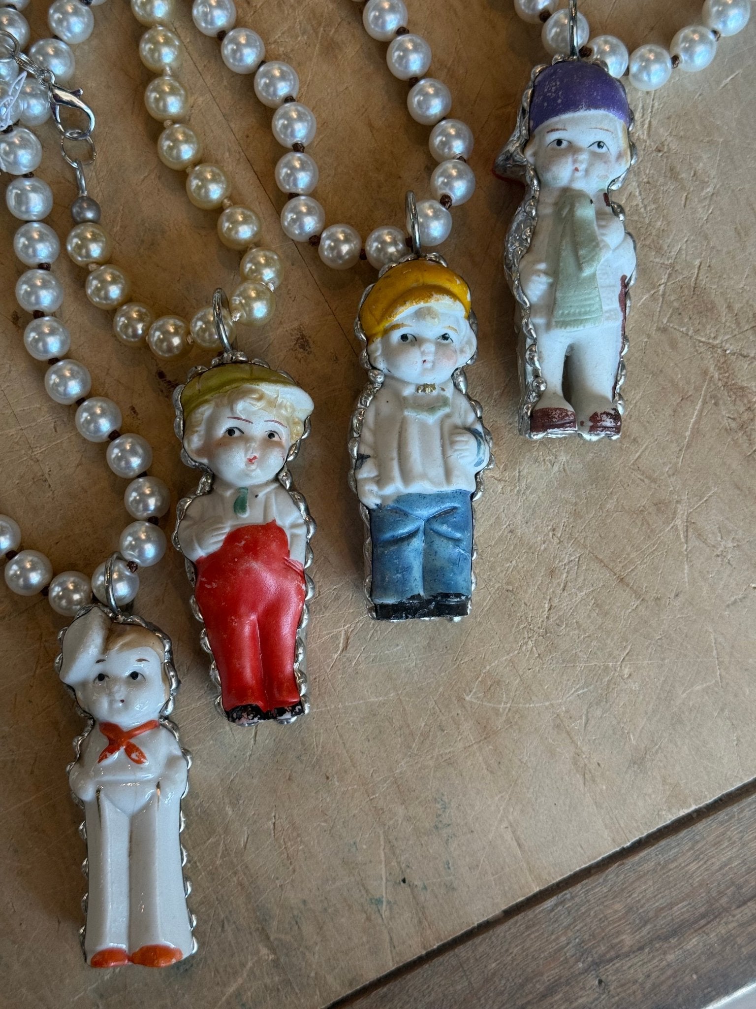 Large Penny Doll Necklace - Vintage Vault Boutique