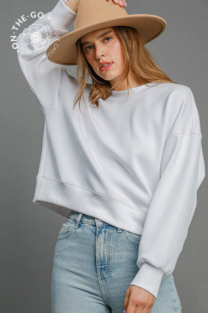 LuxeKnit Oversized Sweatshirt