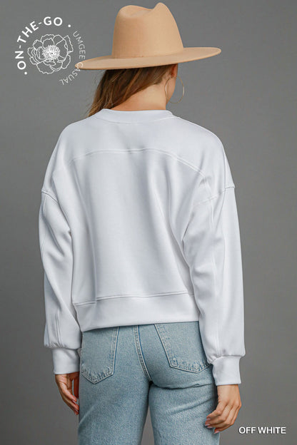 LuxeKnit Oversized Sweatshirt