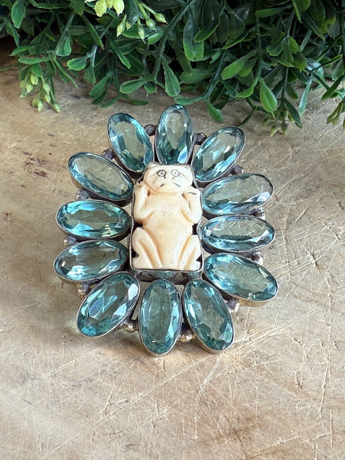 Crystal Cat Ring