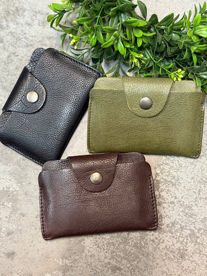 Soft Leather Card Holder - Vintage Vault Boutique