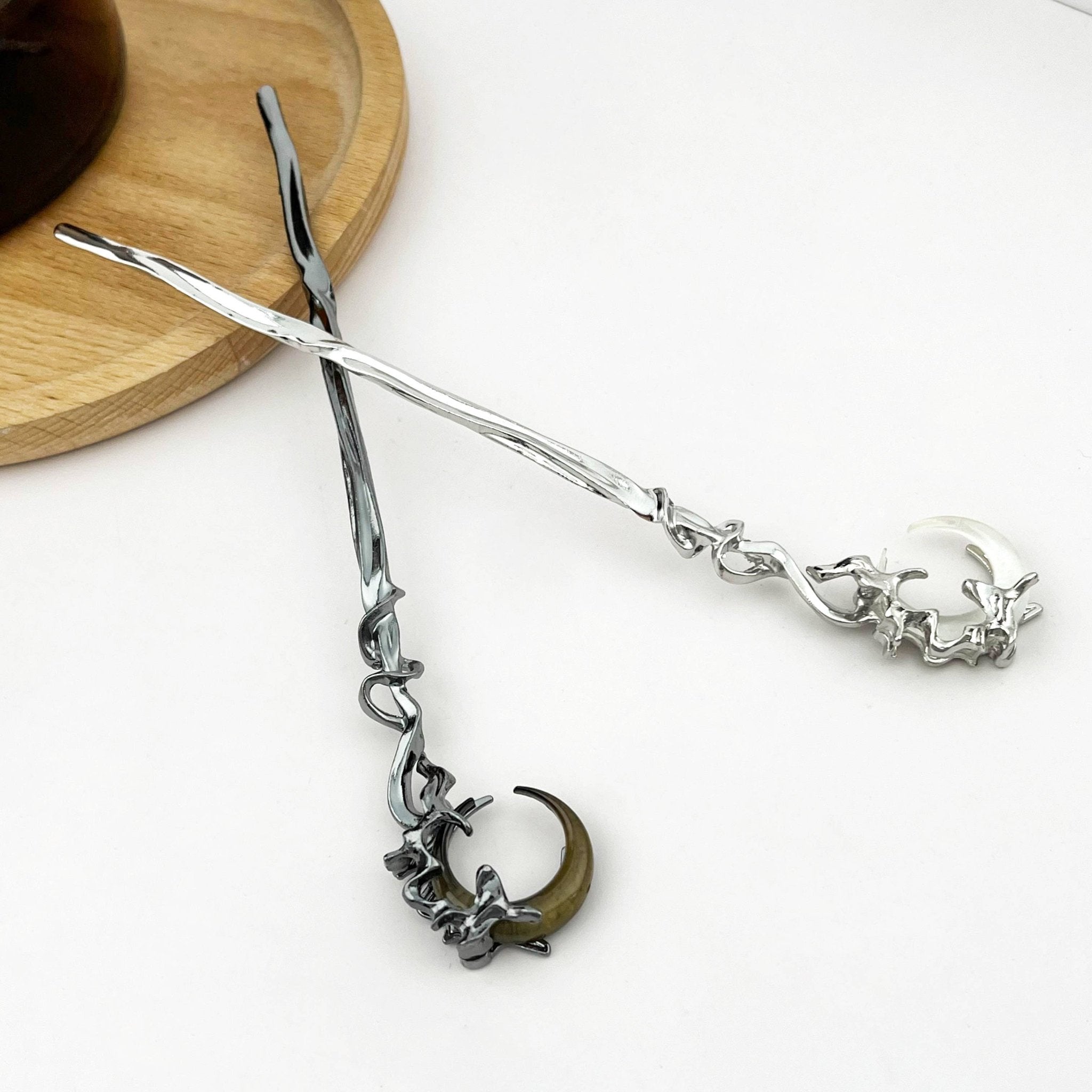 Crescent Wrap Hairpin - Vintage Vault Boutique