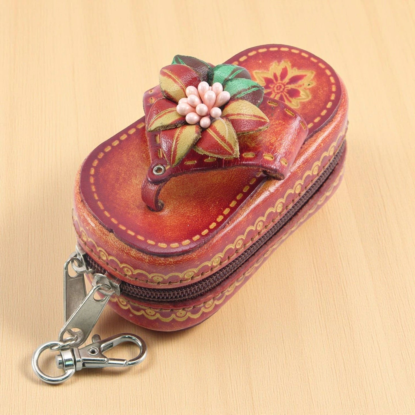 Leather Lipstick Sandal Case - Vintage Vault Boutique