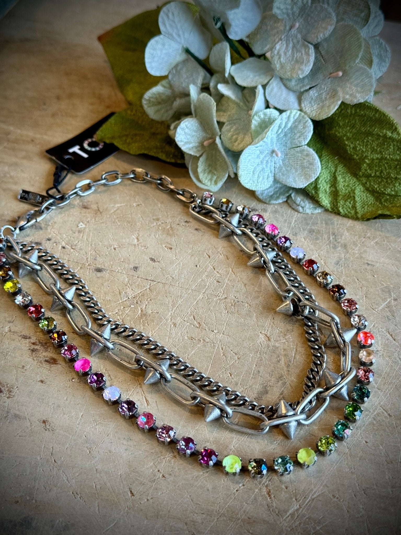 Ender Necklace - Watermelon Ombre - Vintage Vault Boutique
