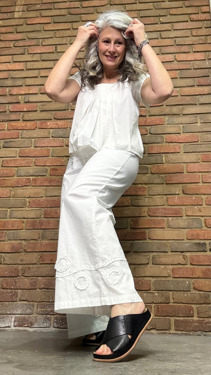 Pippin Pant in White - Vintage Vault Boutique