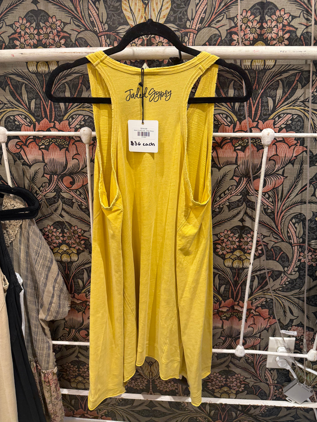 Beyond The Moon Tank - Vintage Mustard