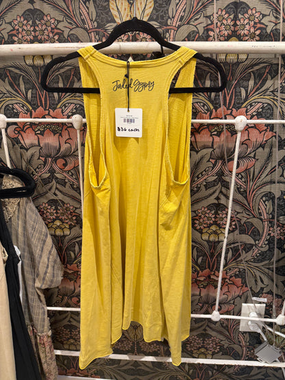 Beyond The Moon Tank - Vintage Mustard